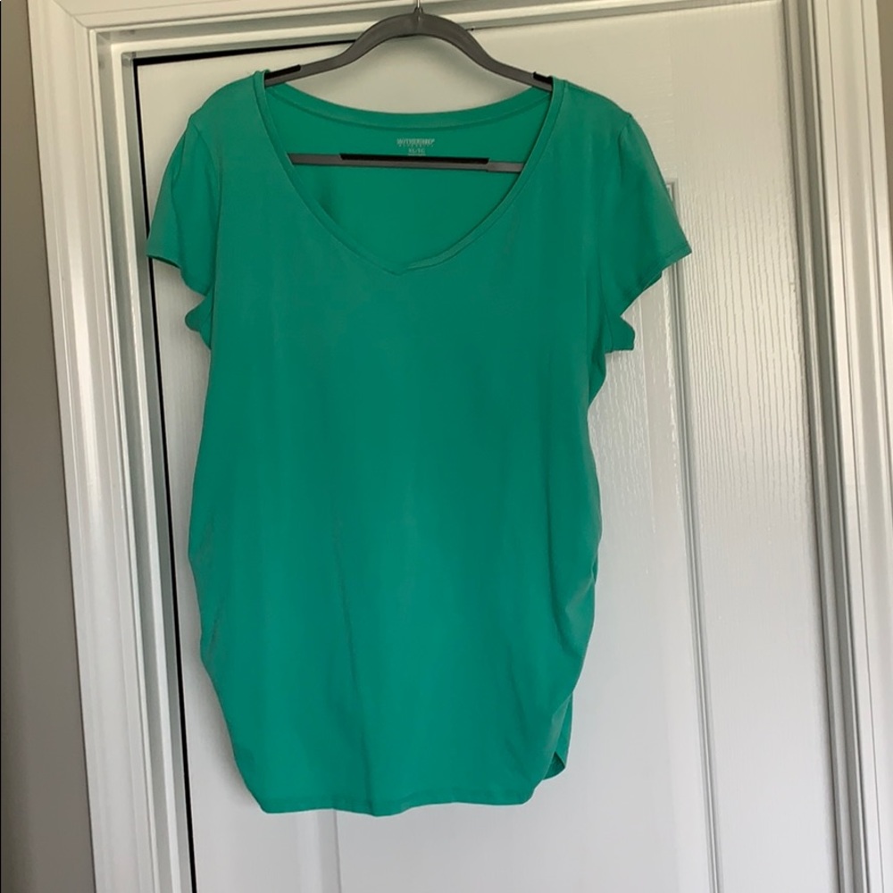 Maternity top - ruched sides